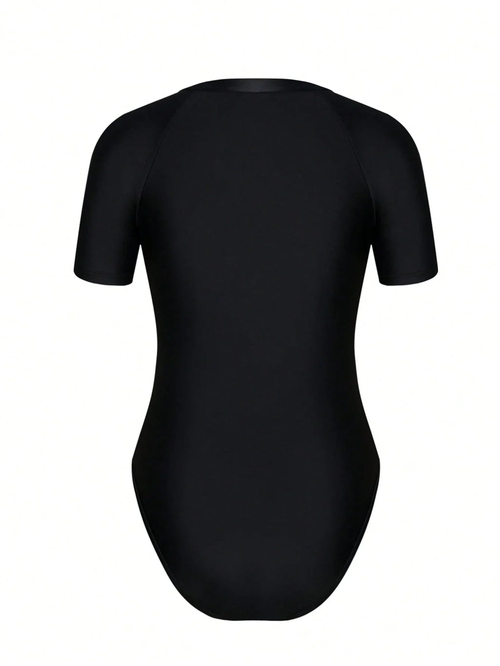 Maiô Esportivo Gola Alta Dividida Zíper Frontal