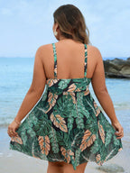 Maiô Plus Size Alças Grossas Tropical Brisa Tropical — fotografia 3 | Mar & Pérola