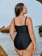 Maiô Plus Size Animal Print Amarração