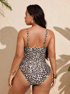 Maiô Plus Size Boho Recorte Lateral Nó