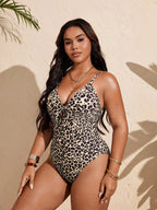 Maiô Plus Size Boho Recorte Lateral Nó