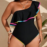 Maiô Plus Size Decote Assimétrico Sol da Enseada