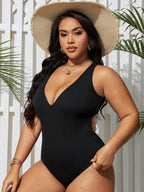 Maiô Plus Size Decote V Franzido Costa Serena — fotografia 1 | Mar & Pérola