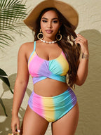 Maiô Plus Size Degradê Cruzado Brisa de Verão — fotografia 3 | Mar & Pérola