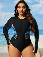 Maiô Plus Size Enseada com Gola Alta Dividida — fotografia 6 | Mar & Pérola