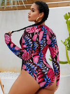 Maiô Plus Size Luz da Orla com Zíper e Botão — fotografia 7 | Mar & Pérola