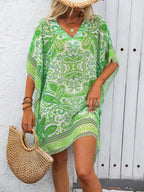 Saída de Praia Cover-Up Manga Morcego Estampa Paisley Enseada — fotografia 13 | Mar & Pérola