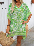 Saída de Praia Cover-Up Manga Morcego Estampa Paisley Enseada — fotografia 16 | Mar & Pérola