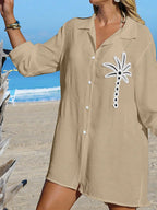 Saída de Praia Kimono Camisa Oversized Costa Serena com Botões — fotografia 15 | Mar & Pérola