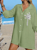 Saída de Praia Kimono Camisa Oversized Costa Serena com Botões — fotografia 19 | Mar & Pérola