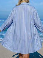 Saída de Praia Kimono Camisa Oversized Costa Serena com Botões — fotografia 22 | Mar & Pérola
