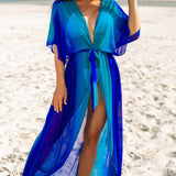 Saída de Praia Kimono Degradê Brisa da Ilha com Cinto