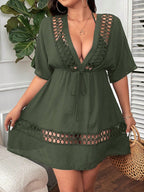 Saída de Praia Plus Size Bordado Vazado Orla Solar — fotografia 6 | Mar & Pérola