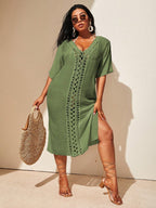 Saída de Praia Plus Size Detalhe Vazado Enseada — fotografia 10 | Mar & Pérola