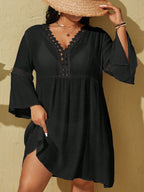 Saída de Praia Plus Size Renda da Maré com Renda — fotografia 7 | Mar & Pérola