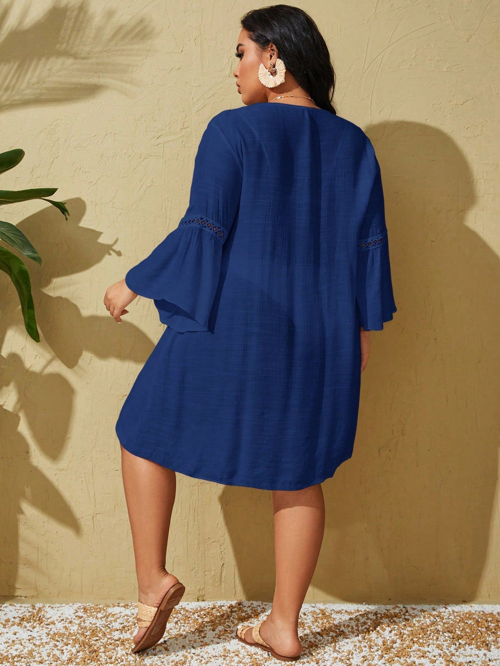 Saída de Praia Plus Size Renda da Maré com Renda — fotografia 18 | Mar & Pérola