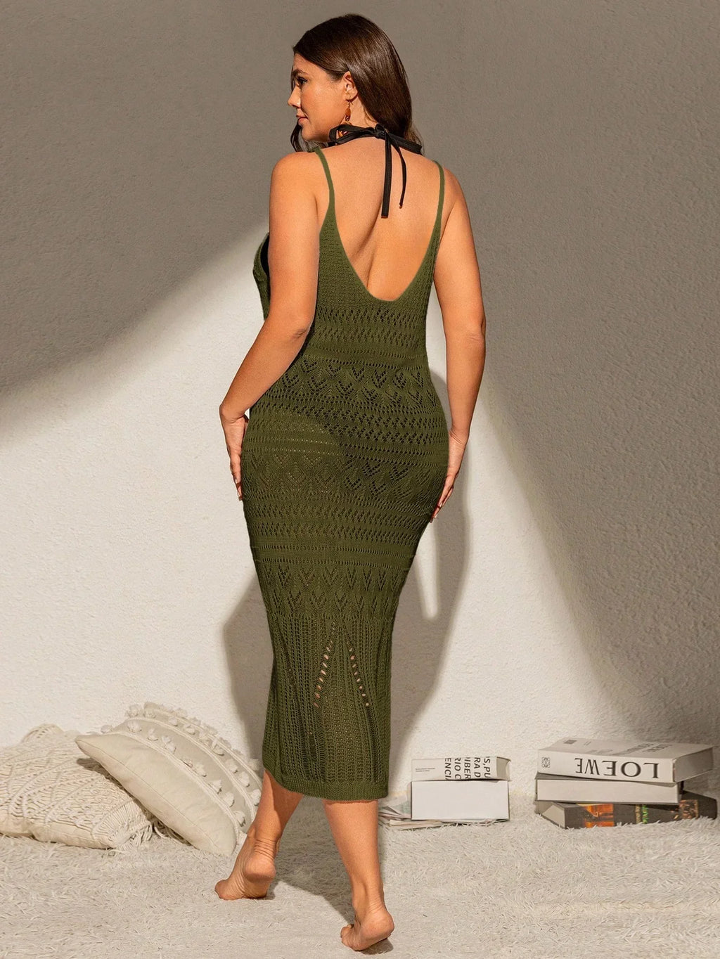 Saída de Praia Plus Size Semi-Transparente Costa Serena — fotografia 9 | Mar & Pérola