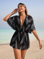 Saída de Praia Vestido Ajustado Maré Serena com Nó — fotografia 11 | Mar & Pérola