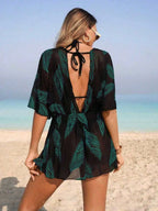 Saída de Praia Vestido Ajustado Maré Serena com Nó — fotografia 15 | Mar & Pérola