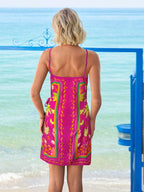 Saída de Praia Vestido Envelope Estampa Floral Flor de Maré — fotografia 7 | Mar & Pérola