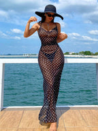 Saída de Praia Vestido Longo Transparente Alças Finas Costa do Sol — fotografia 5 | Mar & Pérola