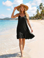 Saída de Praia Vestido Mini Enseada em A com Argola — fotografia 3 | Mar & Pérola