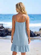 Saída de Praia Vestido Mini Enseada em A com Argola — fotografia 14 | Mar & Pérola