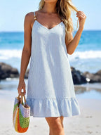 Saída de Praia Vestido Mini Enseada em A com Argola — fotografia 31 | Mar & Pérola