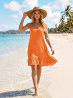 Saída de Praia Vestido Mini Enseada em A com Argola — fotografia 39 | Mar & Pérola