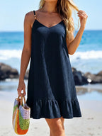 Saída de Praia Vestido Mini Enseada em A com Argola — fotografia 59 | Mar & Pérola