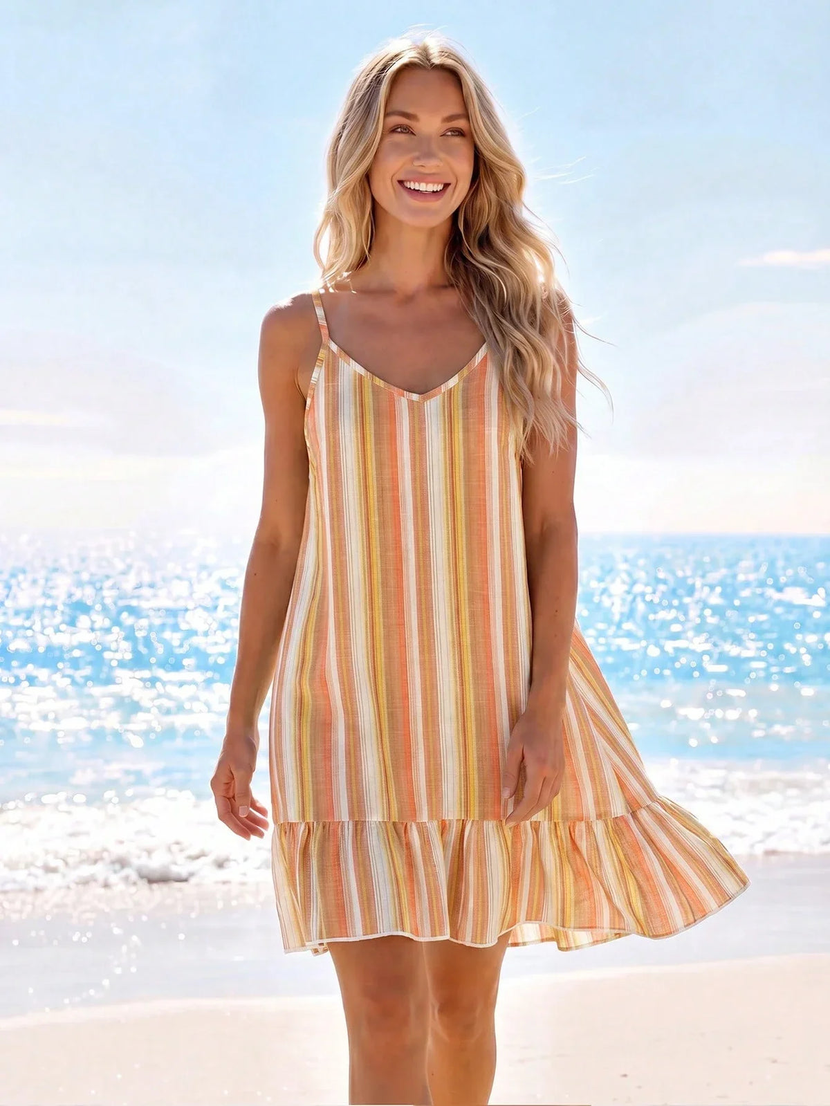 Saída de Praia Vestido Mini Enseada em A com Argola — fotografia 70 | Mar & Pérola