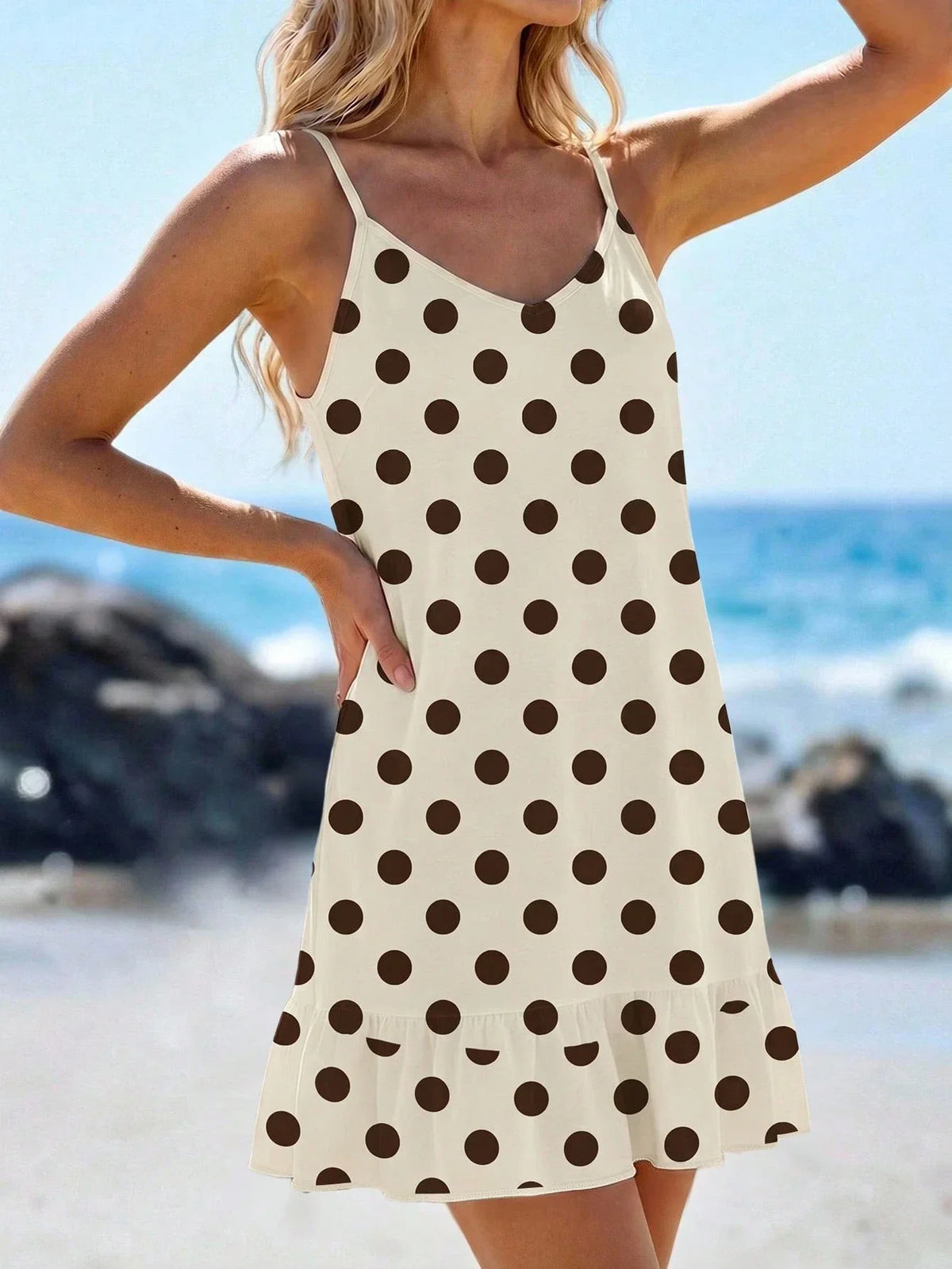 Saída de Praia Vestido Mini Enseada em A com Argola — fotografia 74 | Mar & Pérola