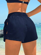 Short de Praia Vazado Preto Maré de Verão — fotografia 8 | Mar & Pérola