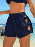 Short de Praia Vazado Preto Maré de Verão — fotografia 12 | Mar & Pérola