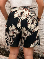 Shorts Plus Size Maré de Verão com Cinto — fotografia 8 | Mar & Pérola
