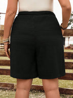 Shorts Plus Size Maré de Verão com Cinto — fotografia 14 | Mar & Pérola