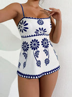 Tankini Bandeau Brisa de Verão com Estampa de Folhagem — fotografia 13 | Mar & Pérola