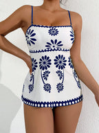 Tankini Bandeau Brisa de Verão com Estampa de Folhagem — fotografia 15 | Mar & Pérola