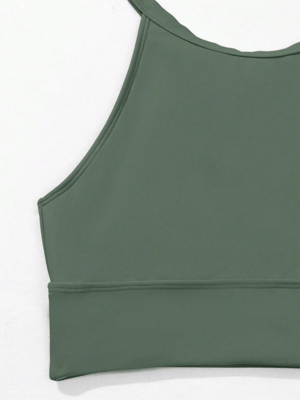 Tankini Boho Gola Alta Dividida Estampa Botânica