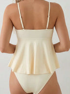 Tankini Enrugado Enseada com Babado e Alças Finas — fotografia 8 | Mar & Pérola