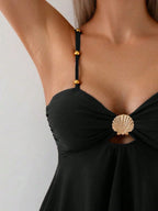 Tankini Enrugado Enseada com Babado e Alças Finas — fotografia 14 | Mar & Pérola