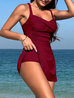 Tankini Franzido Cintura Alta Enseada — fotografia 7 | Mar & Pérola