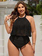 Tankini Plus Size Enrugado Maré Serena — fotografia 5 | Mar & Pérola
