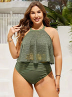 Tankini Plus Size Enrugado Maré Serena — fotografia 9 | Mar & Pérola