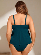 Tankini Plus Size Halter Vazado Luz da Orla — fotografia 3 | Mar & Pérola