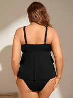 Tankini Plus Size Halter Vazado Luz da Orla — fotografia 6 | Mar & Pérola