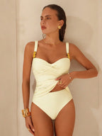 Tankini Push-Up Sol da Enseada com Fivela e Efeito Franzido — fotografia 10 | Mar & Pérola