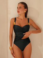 Tankini Push-Up Sol da Enseada com Fivela e Efeito Franzido — fotografia 14 | Mar & Pérola