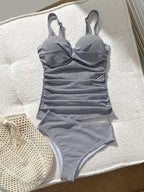 Tankini Push-Up Sol da Enseada com Fivela e Efeito Franzido — fotografia 18 | Mar & Pérola