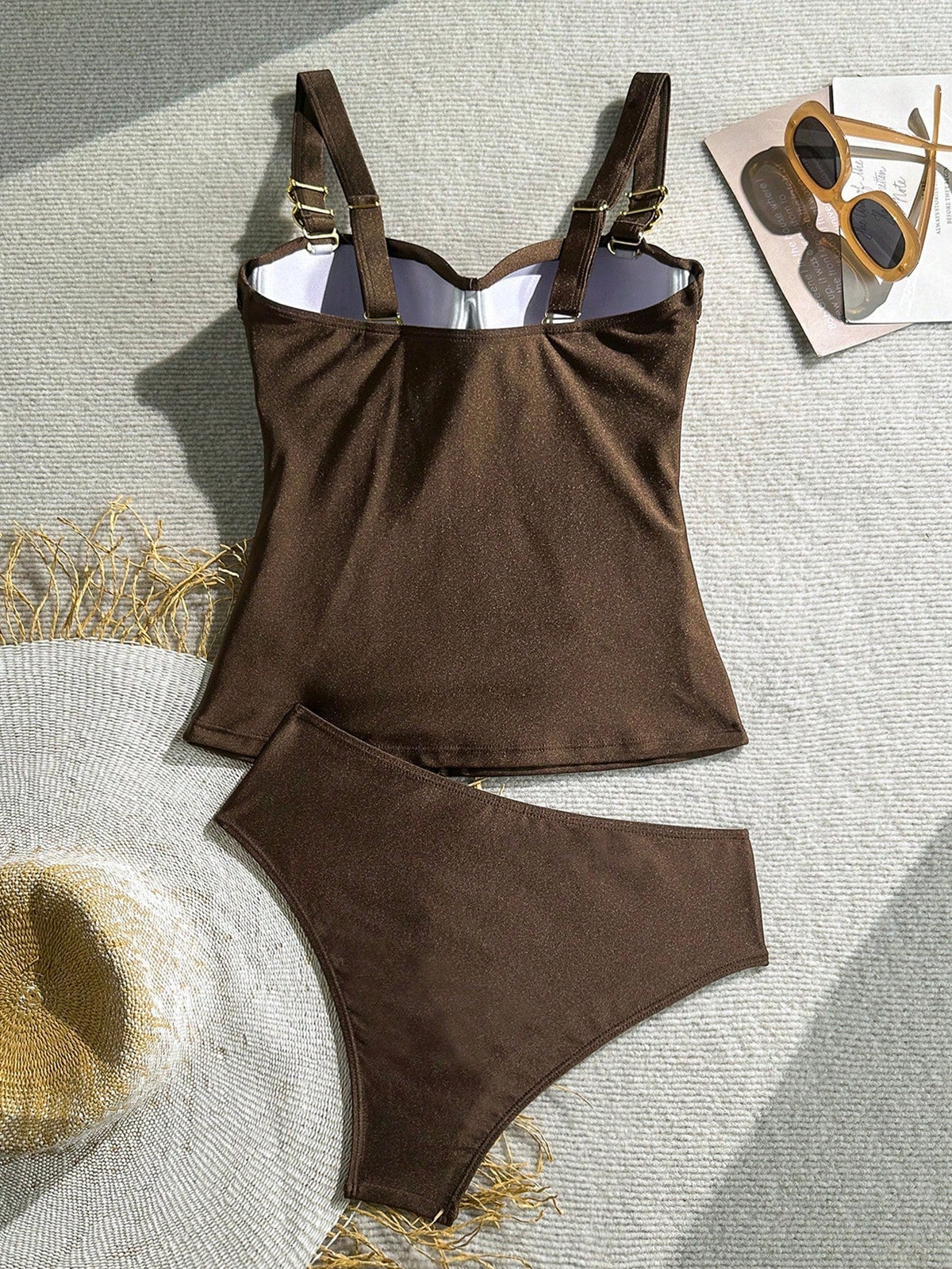 Tankini Push-Up Sol da Enseada com Fivela e Efeito Franzido — fotografia 38 | Mar & Pérola